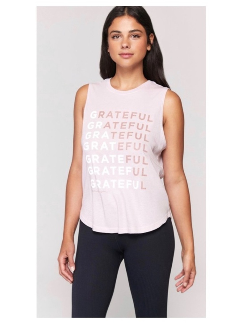 Evereve • Spiritual Gangster Thankful Tank Pink Size M